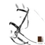 Equipe Patent Leather Bridle- Weymouth Rolled with Reins BR31-Brown